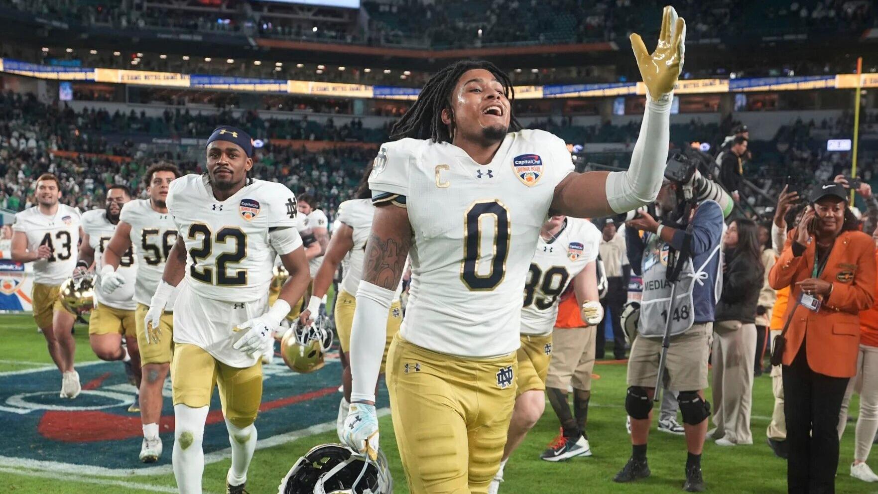 Omaha Burke, Notre Dame grad Xavier Watts selected in NFL draft by Atlanta Falcons